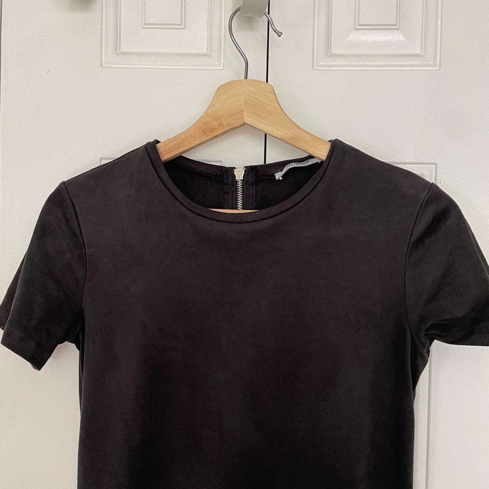 Zara Faux Suede Mini Dress - Picture 2 of 4